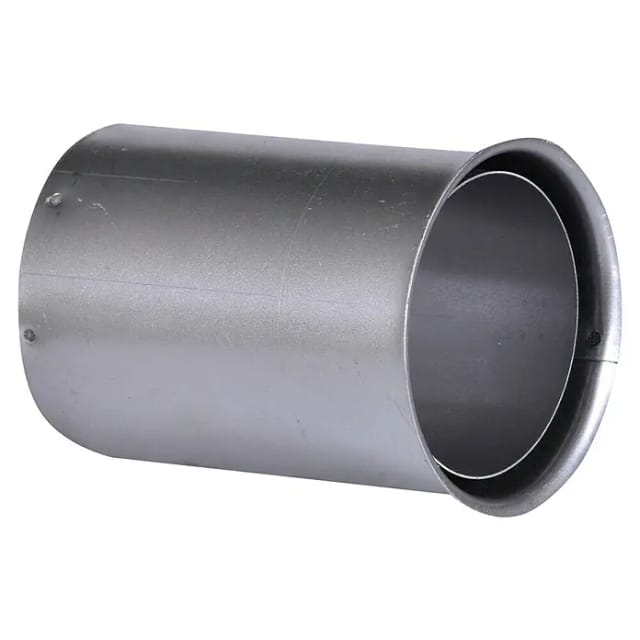 Doppelwandfutter schwarz Ø 80 x 120 mm