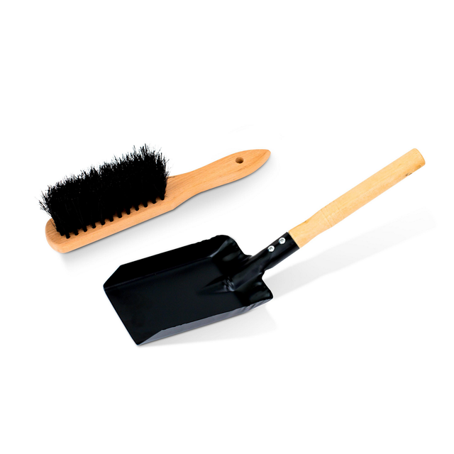Kehrgarnitur-Set Holz und Metall