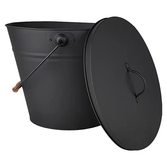 Firefix Mehrzweckeimer schwarz matt 12,5 l mit Deckel