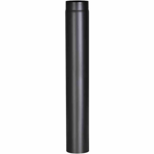 Firefix Rauchrohr schwarz Ø 150 x 1000 mm