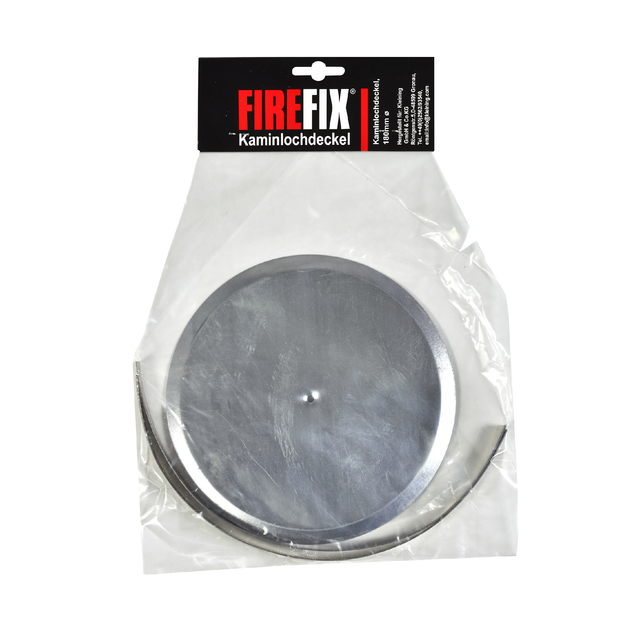 Firefix Kaminlochdeckel silbern Ø 180 mm