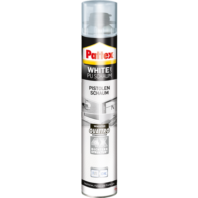 Pattex Pistolenschaum 'White Line' weiß 750 ml