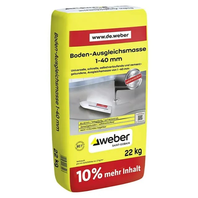 Saint-Gobain Weber Bodenausgleichsmasse 22 kg