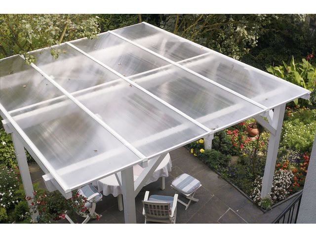 Gutta PC-Hohlkammerplatte transparent 250 x 98 x 1 cm