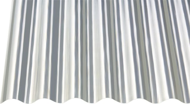 Gutta Polyester-Wellplatte 'Sinus 76/18' natur 200 x 90 x 0,08 cm