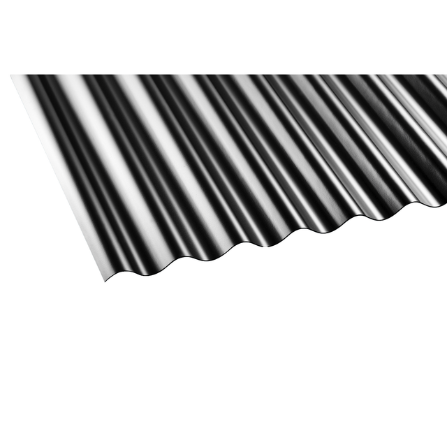 Gutta PVC-Wellplatte 'Sinus 76/18' anthrazit 200 x 90 x 0,12 cm
