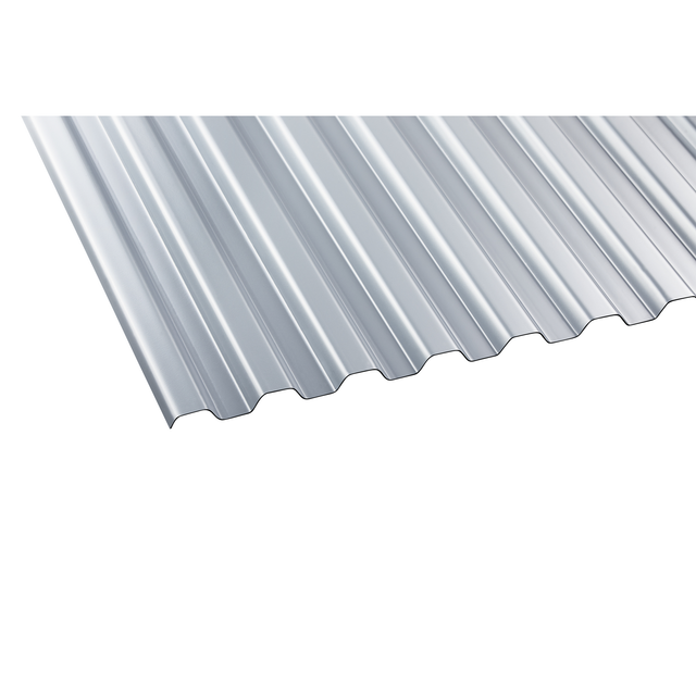 Gutta PVC-Wellplatte 'Trapez 70/18' grau 200 x 90 x 0,12 cm