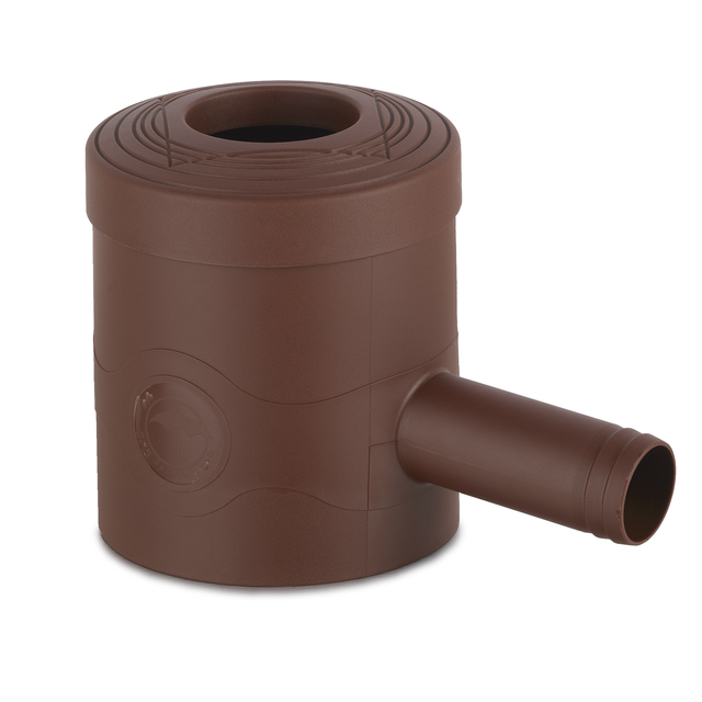ARVES Regensammler 'Standard' braun für Fallrohre Ø 68-100 mm