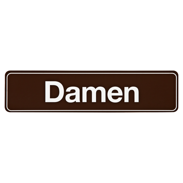 Meister Schild 'Damen' selbstklebend 200 x 48 mm