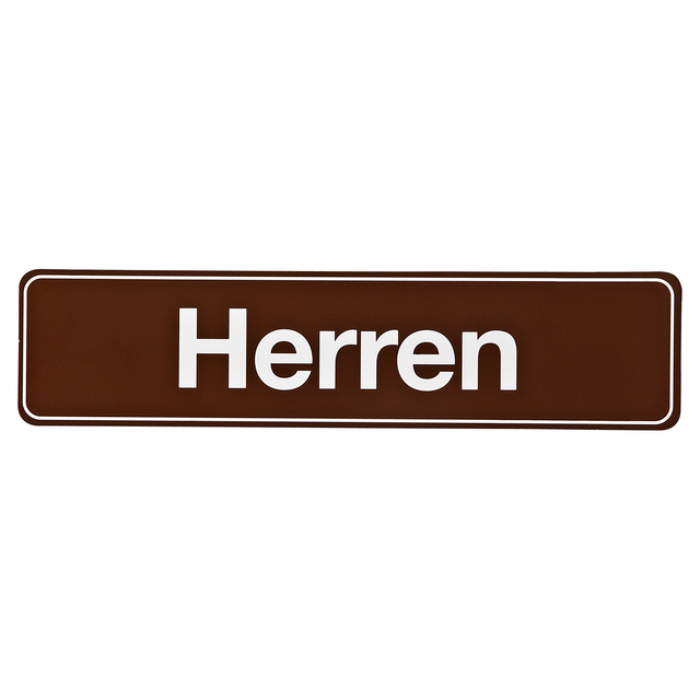 Meister Schild 'Herren' selbstklebend