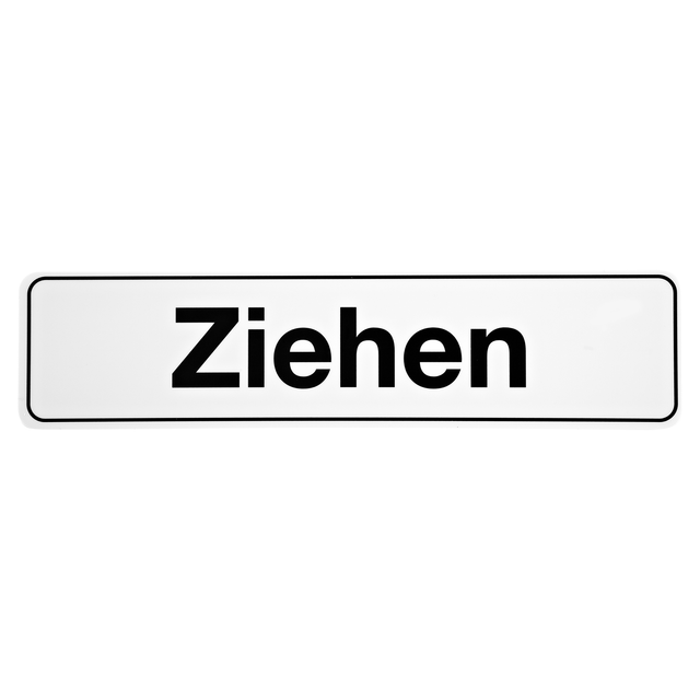 Hinweisschild 'Ziehen'