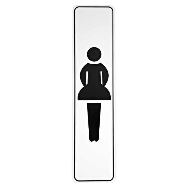 Hinweisschild 'Damen'