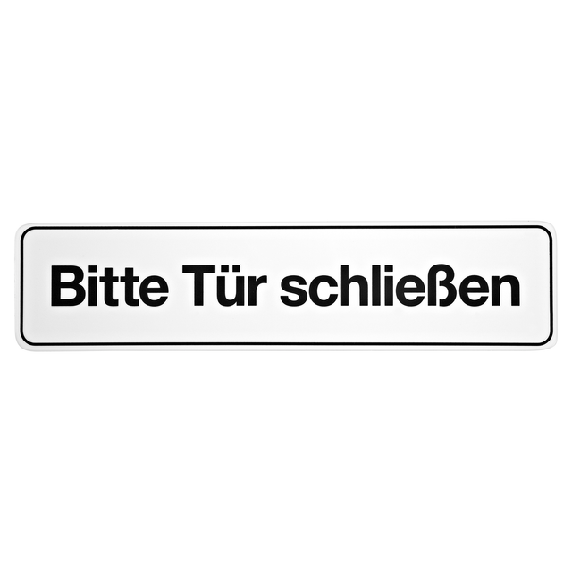 Schild 'Bitte Tür schließen' 4,8 x 20 cm
