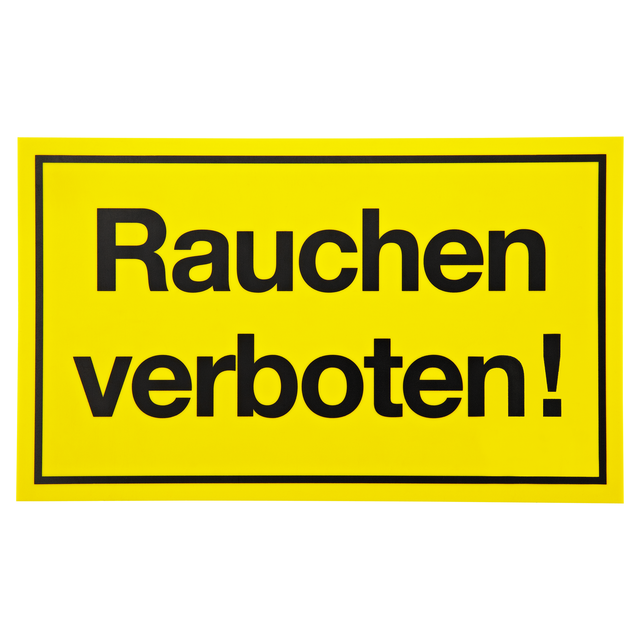 Schild 'Rauchen verboten!'