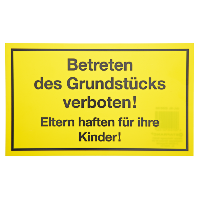 Meister Schild 'Betreten verboten' 25 x 15 cm
