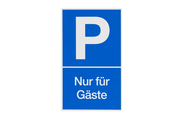 Parkschild "Nur für Gäste
