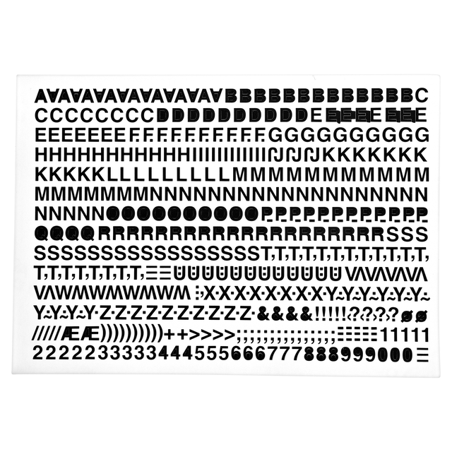 Klebebuchstaben schwarz