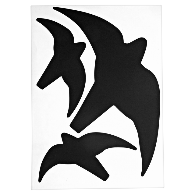 Schild 'Vogelsortiment' schwarz