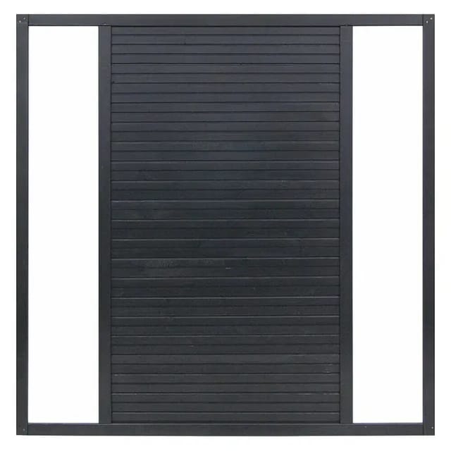 andrewex Sichtschutzzaun 'Duo' 180 x 180 cm Kiefer anthrazit