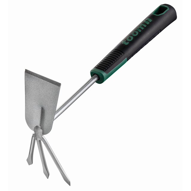 toom Premium-Hand-Doppelhacke Carbonstahl 3 Zinken 35 cm