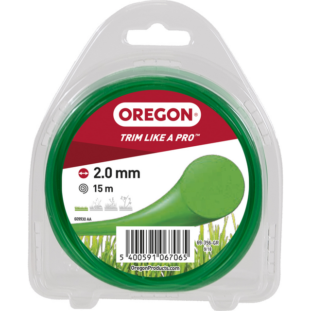 Oregon® Trimmerfaden 'Multicolor' Ø 2 mm x 15 m grün