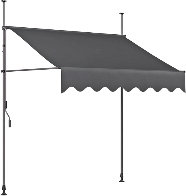 Garden Pleasure Klemmmarkise mit Volant 300 x 120 cm