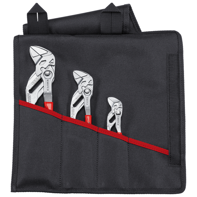 Knipex Zangenschlüssel-Set silber/rot 3-teilig