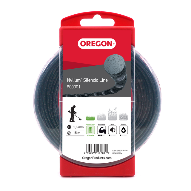 Oregon® Trimmerfaden 'Nylium Silencio' Ø 1,6 mm x 15 m