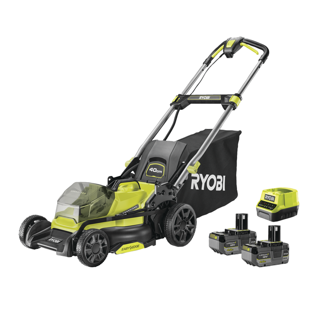 Ryobi Akku-Rasenmäher 'ONE+ RY18LMX40C-240' 18 V mit 2 Akkus, bis 500 m²