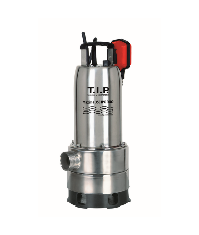 T.I.P. Schmutzwasser-Tauchpumpe 'Maxima 350 IPX Duo' 800 W 20000 l/h