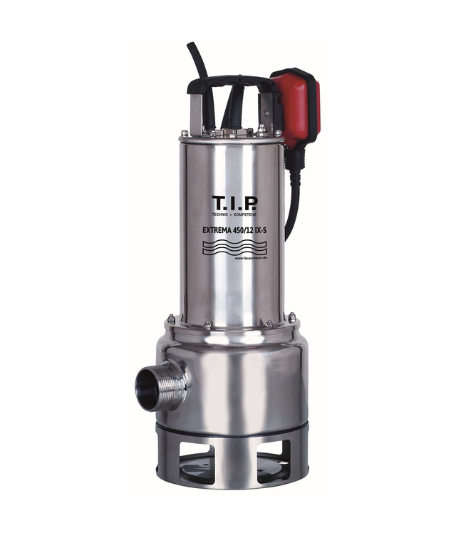 T.I.P. Schmutzwasser-Tauchpumpe 'Extrema 450/12 IX-S' 1500 W 27000 l/h