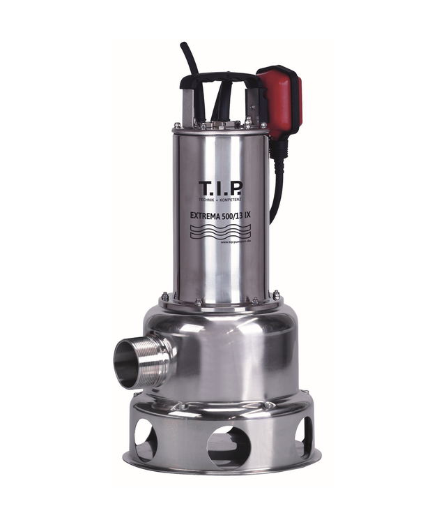 T.I.P. Schmutzwasser-Tauchpumpe 'Extrema 500/13 IX' 1800 W 30000 l/h