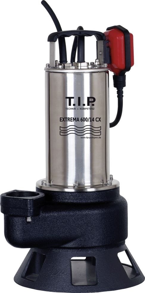 T.I.P. Schmutzwasser-Tauchpumpe 'Extrema 600/14 CX' 2200 W 36000 l/h