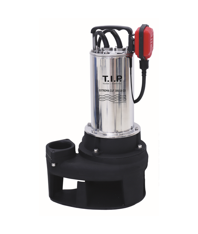 T.I.P. Schmutzwasser-Tauchpumpe 'Extrema CUT 300/18 CX' 2000 W 18000 l/h