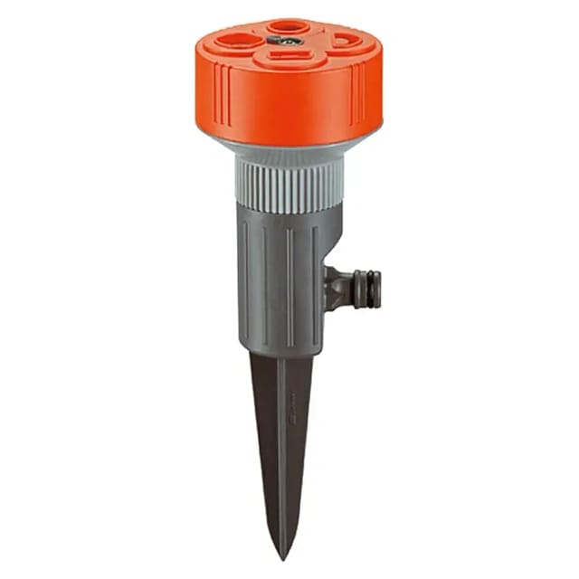 Gardena 4-Flächenregner 'Classic Twist-Aktion' grau/orange 64-100 m²