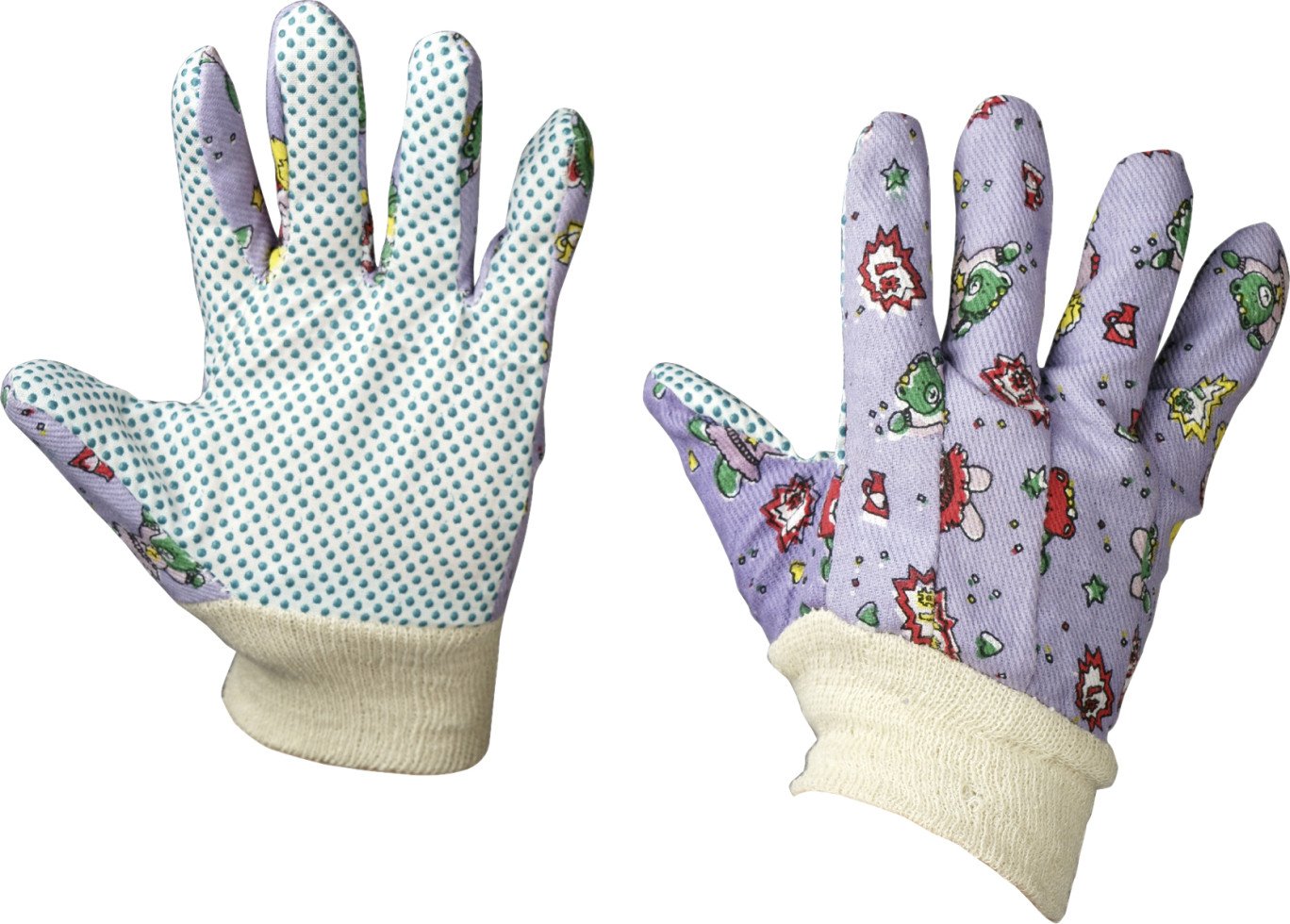 Freund Victoria Kinder-Gartenhandschuh 'Junior' bunt Baumwolle Gr. 7