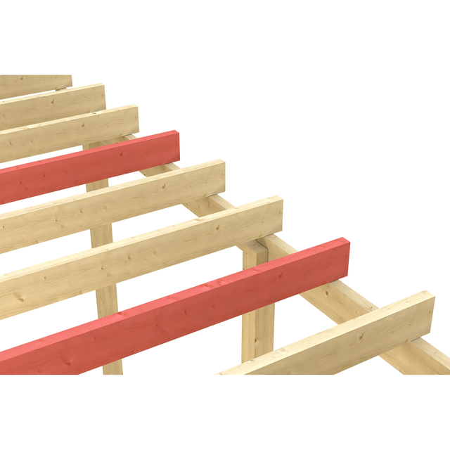 SKAN HOLZ Schneelasterhöhung 354 x 846 cm unbehandelt 6 Stück