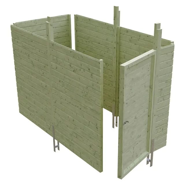 SKAN HOLZ Carport-Abstellraum 'C3' 378 x 164 cm