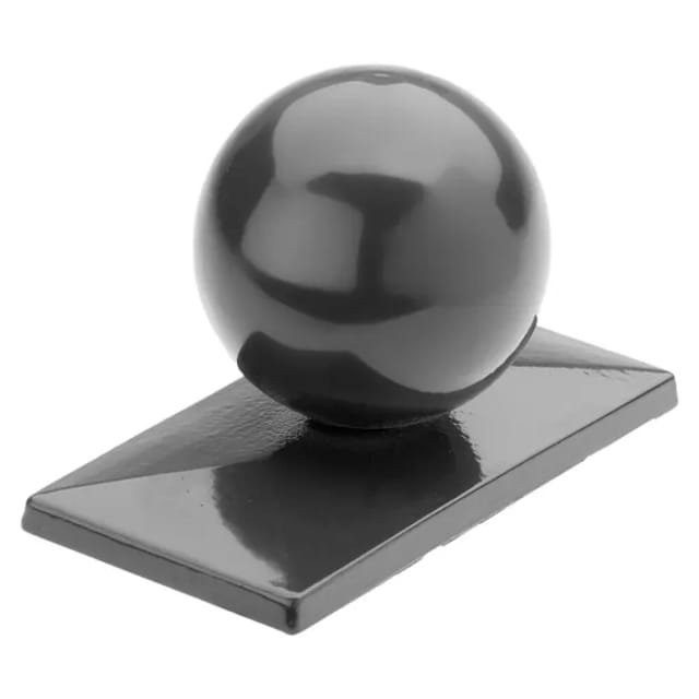 deutsche zauntechnik Pfostenkappe anthrazit mit Kugel für Pfosten Typ A/P-fix