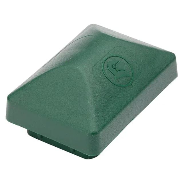 deutsche zauntechnik Pfostenkappe moosgrün für Zaunpfosten 60 x 40 mm