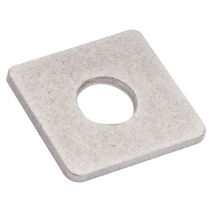 deutsche zauntechnik Halteplatte Edelstahl für Gitterzaunklemme 3 x 3 cm