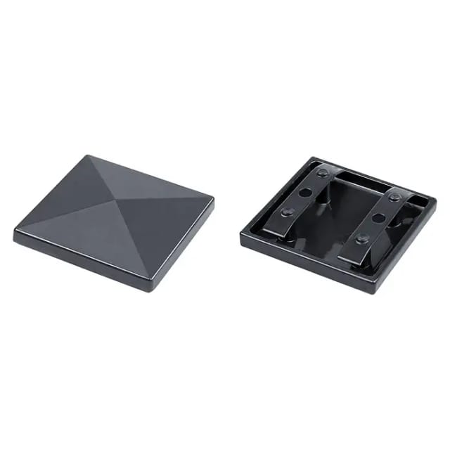 deutsche zauntechnik Torpfostenkappe Aluminium anthrazitgrau 80 x 80 mm