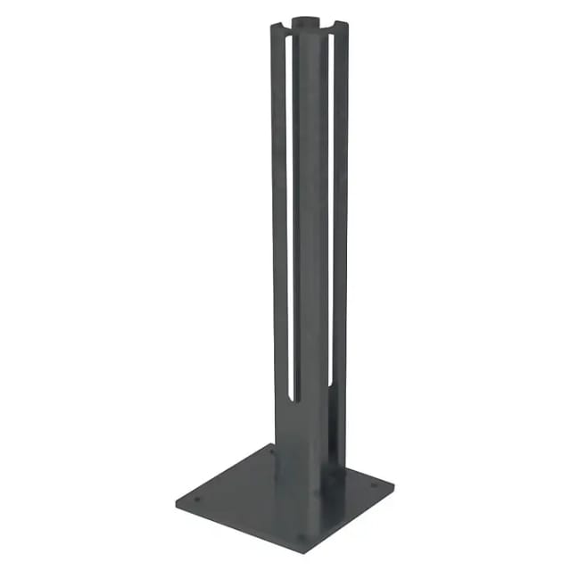 deutsche zauntechnik Fußplatte anthrazit für Torpfosten 80 x 80 mm
