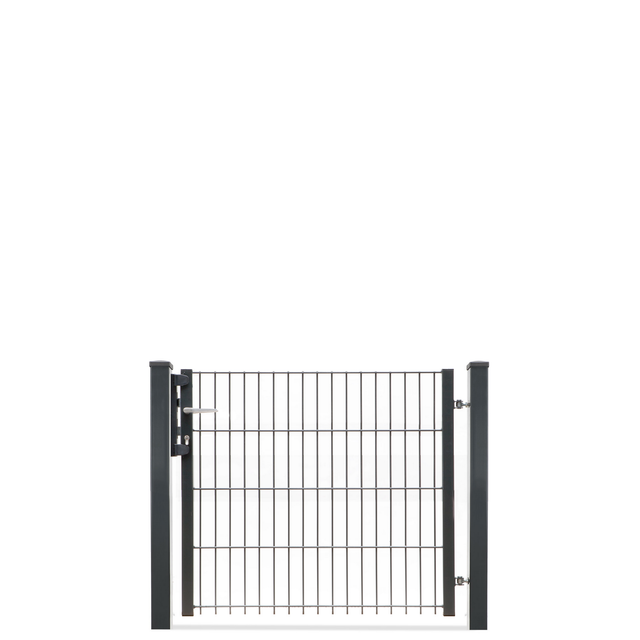 deutsche zauntechnik Drehflügeltor 'Vario light DS Pico' anthrazitgrau 96 x 83 cm
