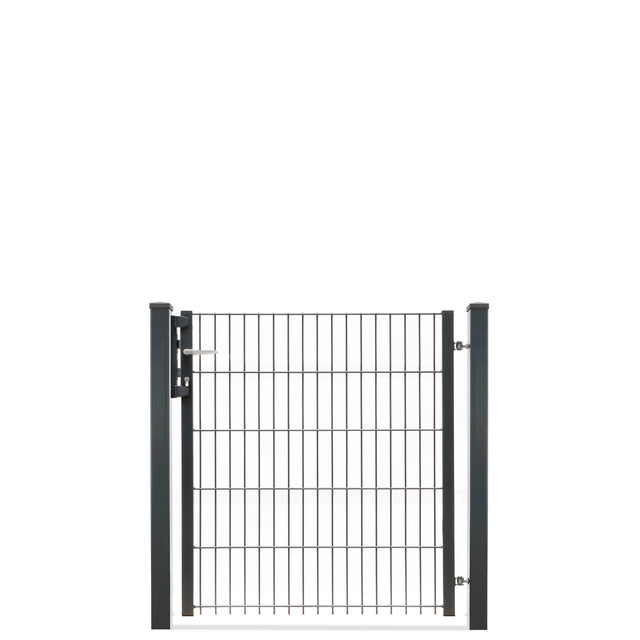 deutsche zauntechnik Drehflügeltor 'Vario light DS Pico' anthrazitgrau 96 x 103 cm