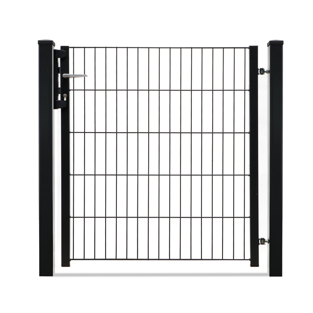 deutsche zauntechnik Drehflügeltor 'Vario light Typ M' schwarz 96 x 103