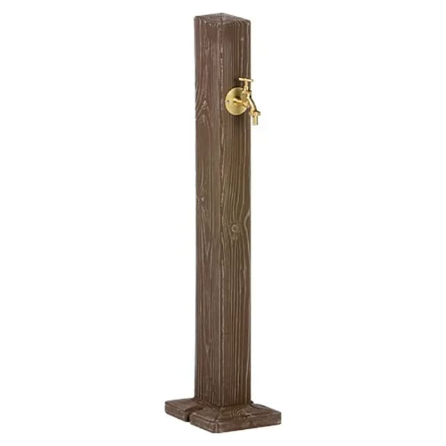 prosperplast Wasserzapfsäule 'Forest' Holzoptik dunkelbraun 100 cm