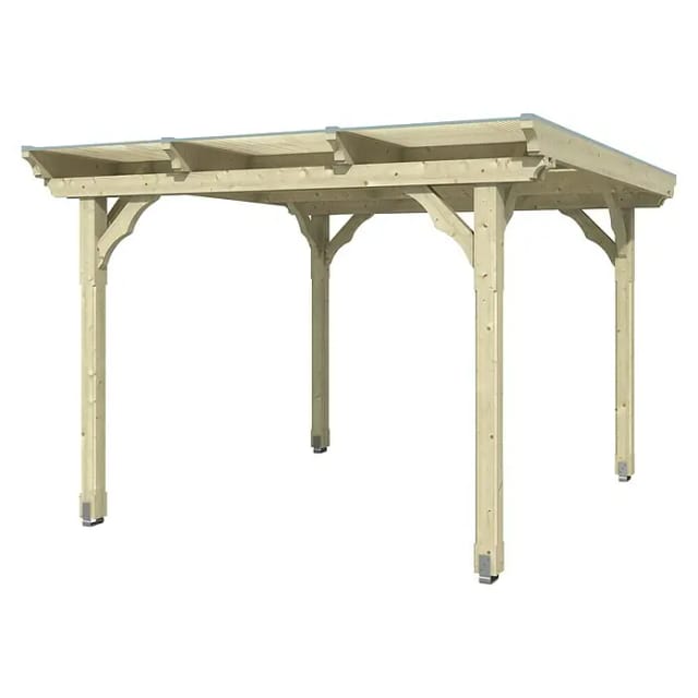 Pavillon 'Marseille' holzfarben 350 x 327 cm