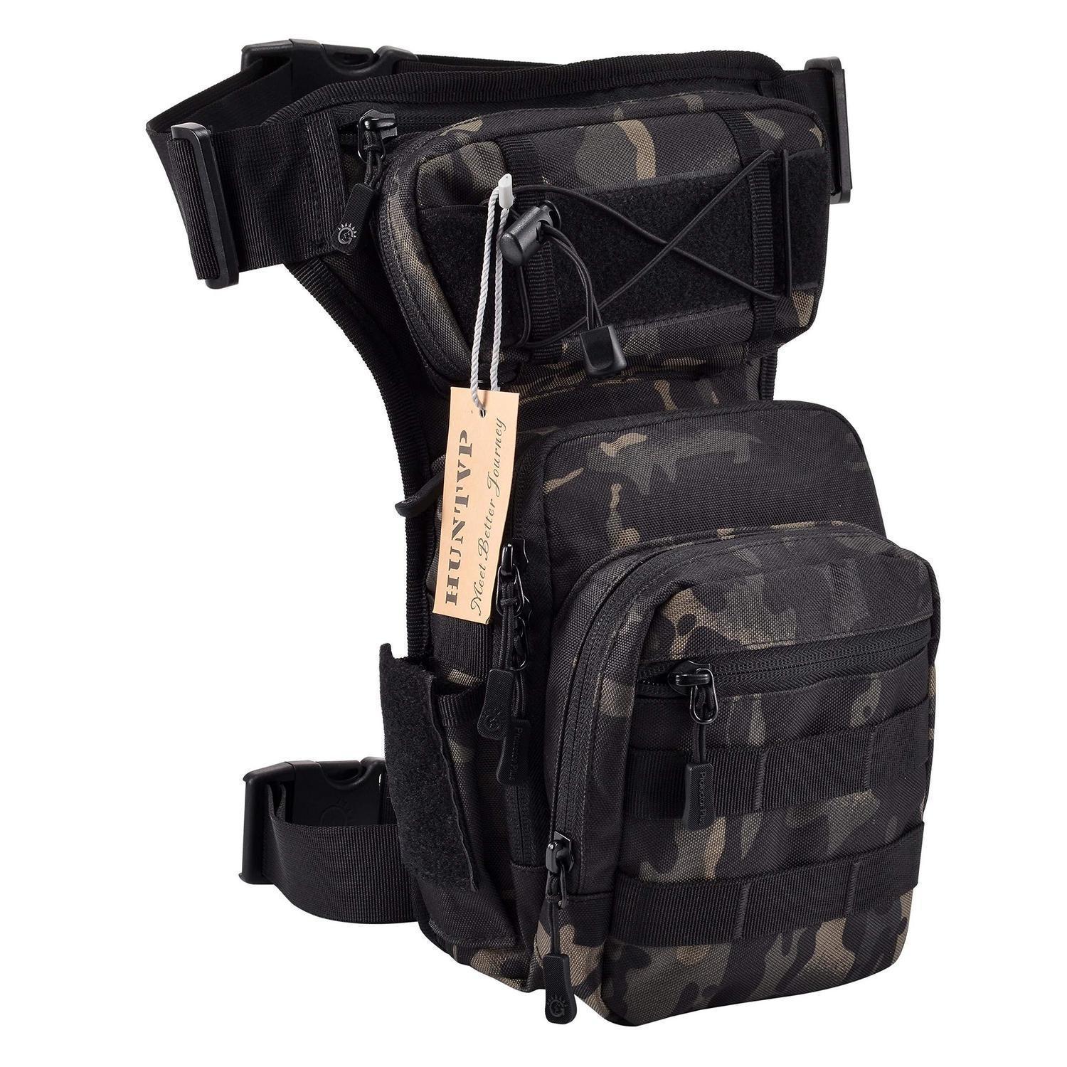 Taktische Beintasche Molle Oberschenkeltasche Wasserabweisend Für Herren Outdoor Camouflage
