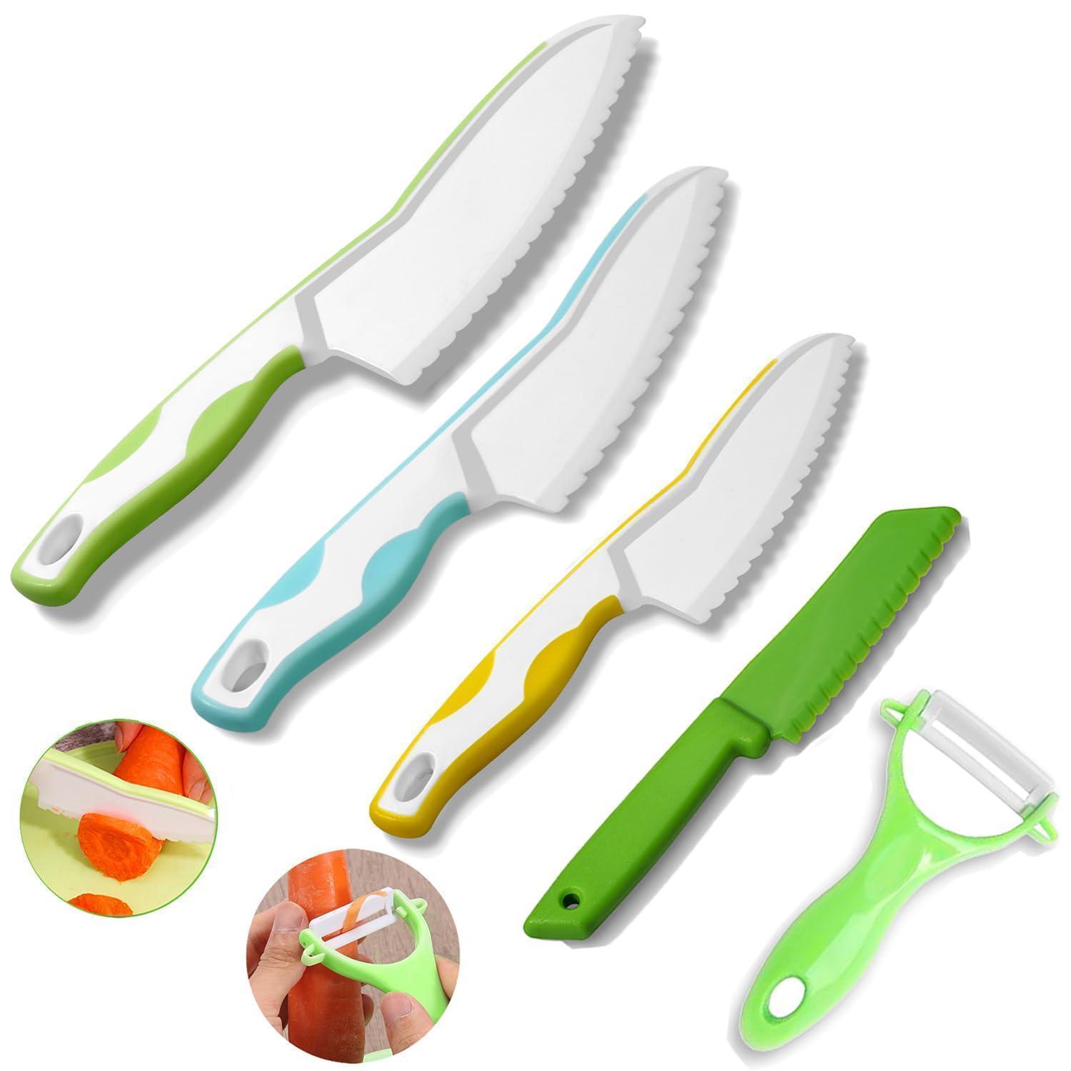 Montessori Kindermesser Set 5-teilig, Bpa-frei, Sicheres Lernwerkzeug Für Kinder Ab 2 Jahren